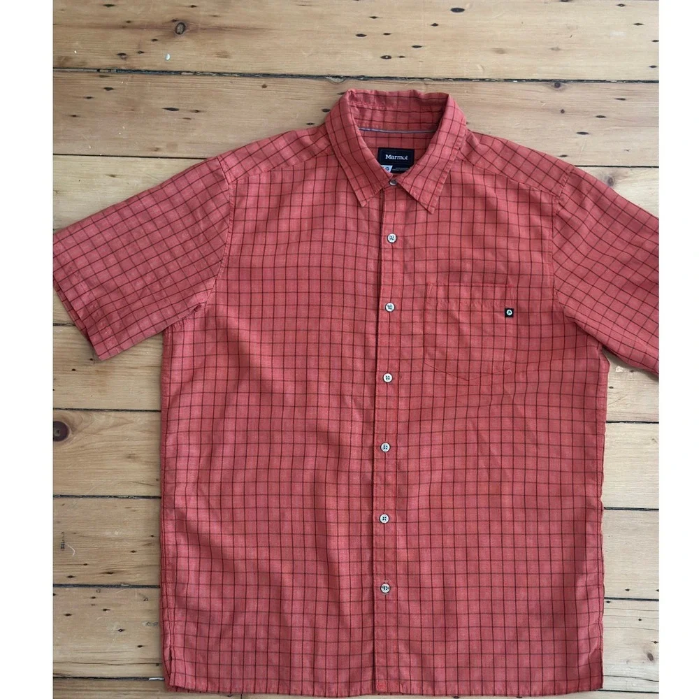 Marmot Mens Large Short Sleeve Shirt - $70 new - Picture 1 of 6